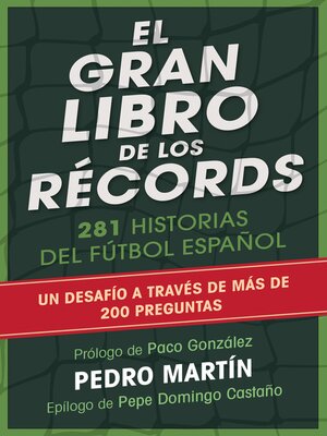 cover image of El gran libro de los récords